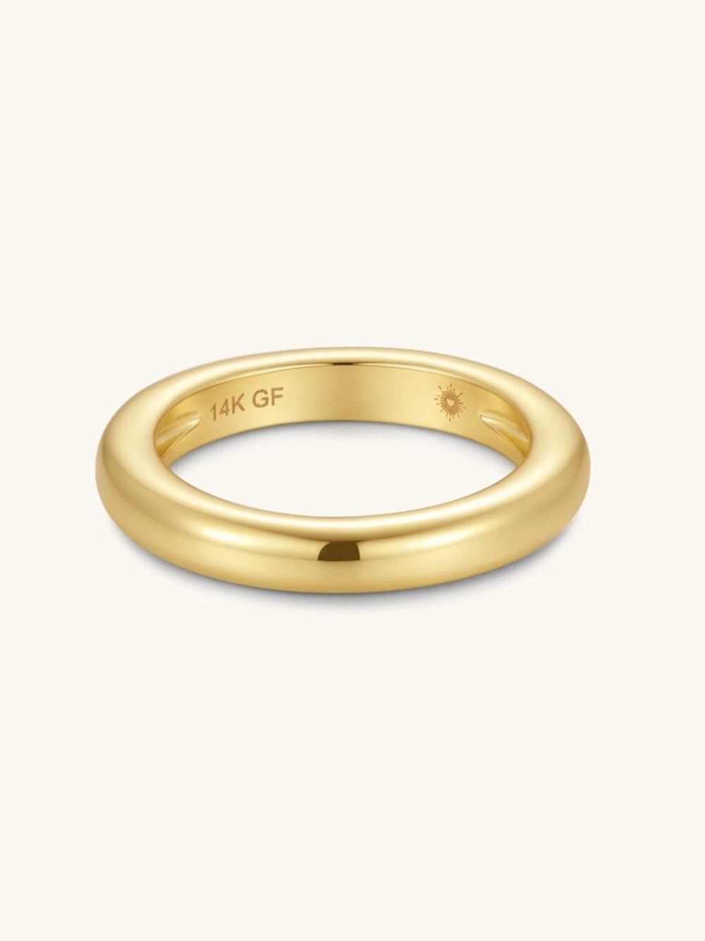 14K Gold Filled Plain Band Size 8